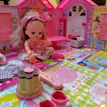 멜짱 인형 세트 핑크