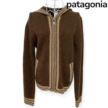 patagonia 램스울 집업 브라운 후드티