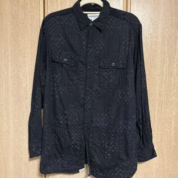 SASSAFRAS 블랙 패턴 셔츠 S 사이즈