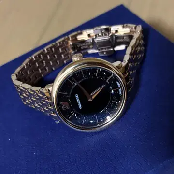 고품질 SWAROVSKI 스와로브스키 로즈 골드 손목시계 작동품