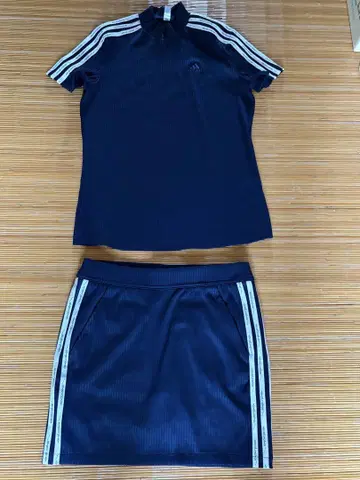adidas 네이비 스트라이프 세트 L 사이즈