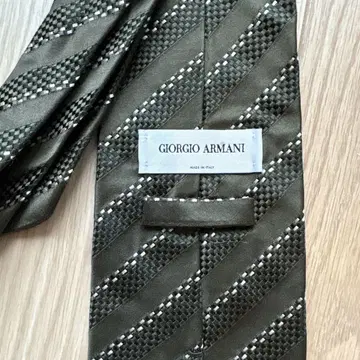 새상품급! Giorgio Armani 다크 그린 넥타이