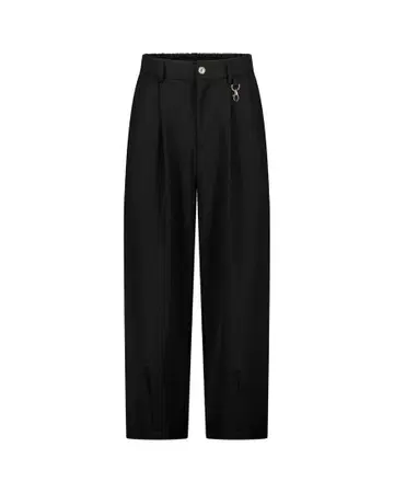SWEATS PLEATED PANT - BLACK 와이드 슬랙스