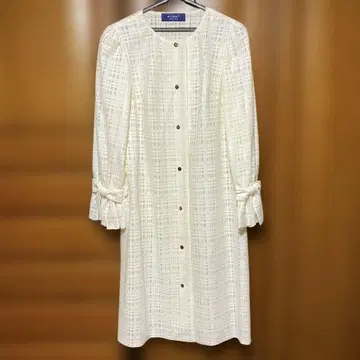 M'S GRACY 아이보리 튤 비침 코트 40