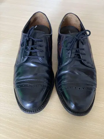 이탈리아제 가죽 신발 블랙 26cm 정도