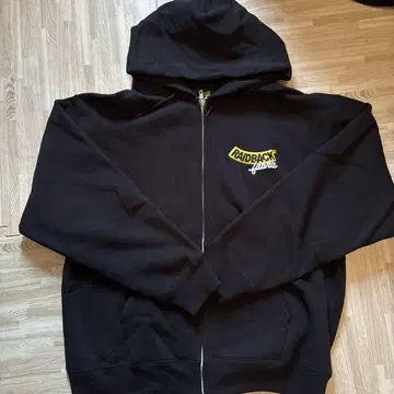 RAIDBACK 패브릭 L 사이즈 블랙 후드티