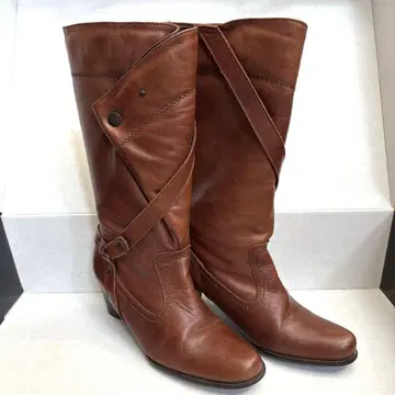 CARPI 카르피 롱 부츠 브라운 37 23.0
