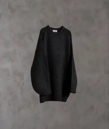 ADRER 극상 후와모치 니트 블랙 SMALL