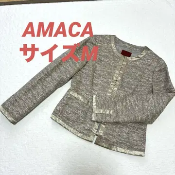 AMACA 노카라 자켓 38 사이즈