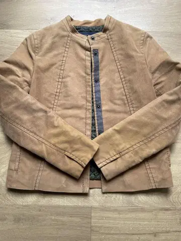 MACPHEE 스웨이드풍 노카라 자켓