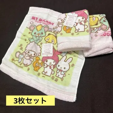 산리오 오리지널 마이멜로디 후와리 핸드 타월 34cm x 35cm