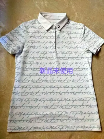 테일러메이드 화이트 피케 셔츠 여성용