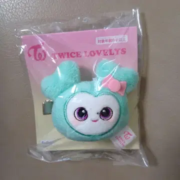 GIGO 한정판 TWICE LOVERYS 봉제 인형 헤어핀 미나 미브리