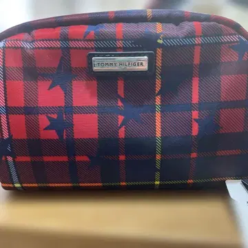 TOMMY HILFIGER 체크 무늬 파우치