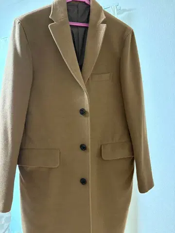 BEAMS 브라운 체스터 코트 S 사이즈