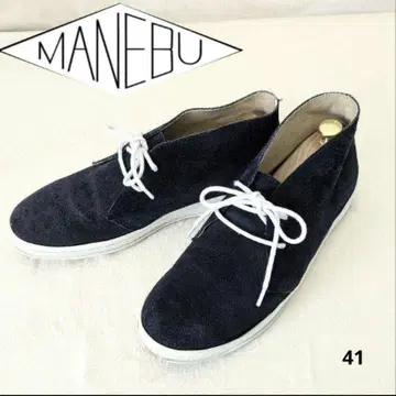MANEBU 마네부 처카 부츠 스니커즈 네이비 41