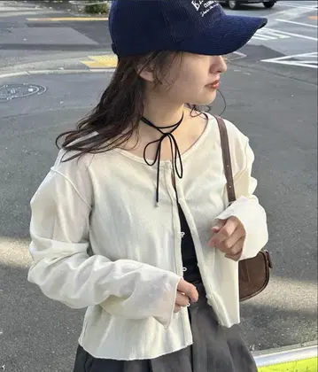 kastane 튤 벨로아 2way 가디건