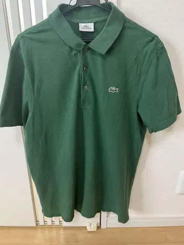 LACOSTE SPORT 그린 피케 셔츠 사이즈 5