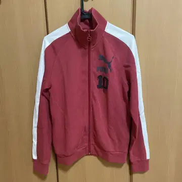 PUMA 빨간색 집업 저지 S
