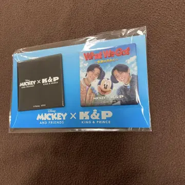 디즈니 X 킹프리 팝업 굿즈 캔뱃지 세트 블랙 나가세 렌