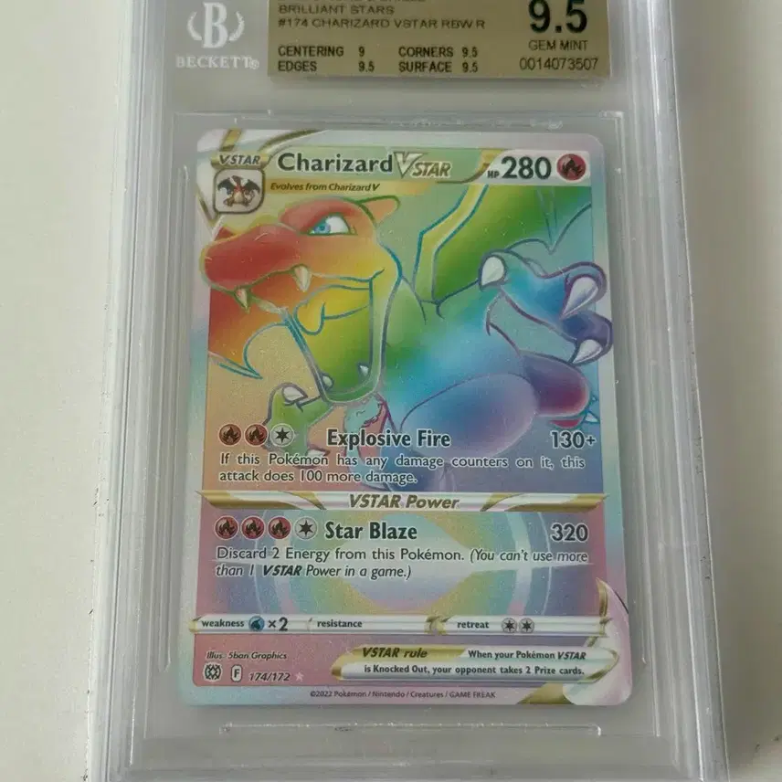 포켓몬 북미 Charizard VStar HR BGS 9.5 젬민트 사진 1