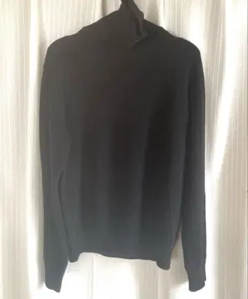 일본제 캐시미어 터틀넥 스웨터 L 블랙