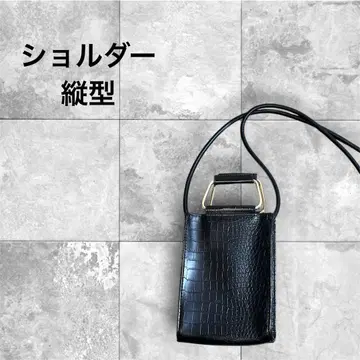 크로커다일 패턴 블랙 숄더백 럭셔리