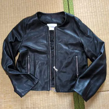 CIAOPANIC 양가죽 노카라 라이더 자켓