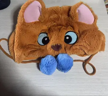 고양이 얼굴 디자인 플리스 모자