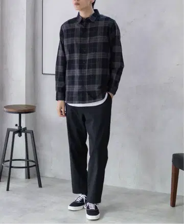 새상품 GLOBAL WORK 어반 와이드 슬랙 에어 블랙 S