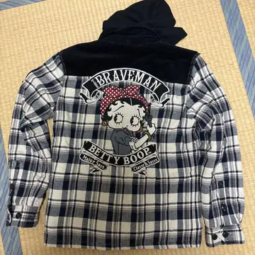 BRAVEMAN BETTY BOOP 체크 자켓