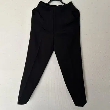 테이퍼드 팬츠 하이웨스트 허리밴딩