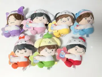 나니와단시 산리오 콜라보 클립 마스코트 전종 7개 세트
