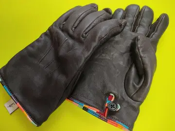 Paul Smith 다크 브라운 가죽 장갑 24cm