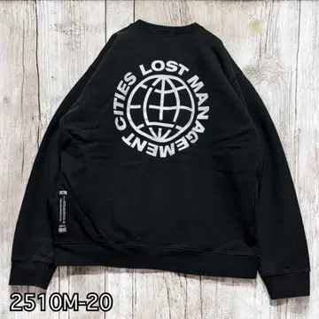 인기 LMC 맨투맨 트레이닝복 블랙 백로고 L