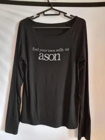 ason 롱 티셔츠 블랙