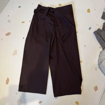 tence 다크 브라운 와이드 팬츠