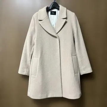A라인 울 코트 피 코트 울 더블 코트
