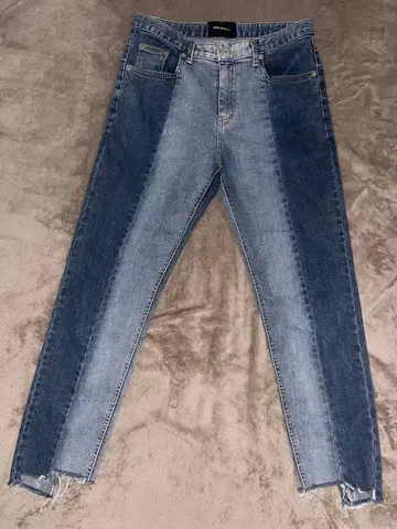 한국제 NENS 하프앤하프 데님 재구축 데님 블루 M