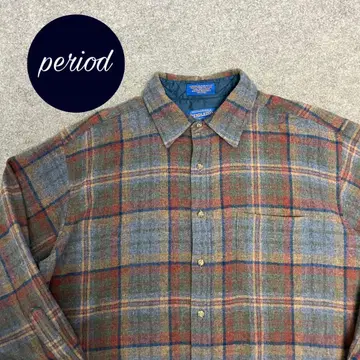 P2603 90s PENDLETON 체크 울 셔츠 vintage