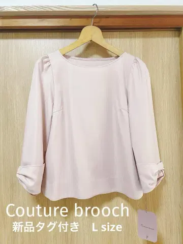 [ 새상품 ] couture brooch 긴팔 블라우스 Lsize