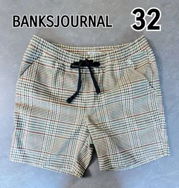 BANKS JOURNAL 체크 무늬 하프 팬츠