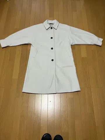 Heather 화이트 롱 코트