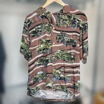 HYSTERIC GLAMOUR 구제 의류 하와이안 셔츠 중전기 반팔