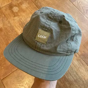 LQOK STUDIO 하운드투스 체크 무늬 캡 슈퍼 알파인