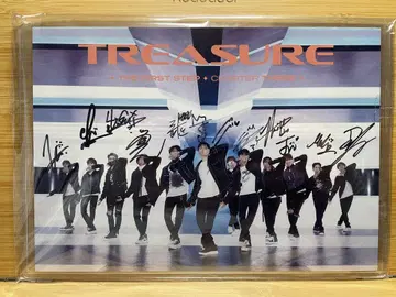 treasure 친필 사인 포스터 카드