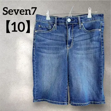 레어 Seven7 [ 사이즈10 ] 데님 하프 팬츠 청바지 스트레치