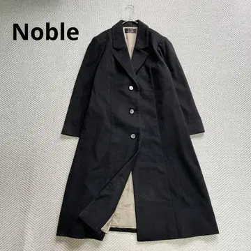 새상품급 노블 고급 캐시미어 100% 롱 코트 빅 사이즈 블랙 2XL