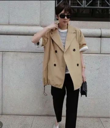 MACHATT 그로그랭 트렌치 자켓 베이지
