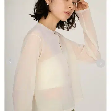 오로라 시어 가디건 emmi 에미 시스루